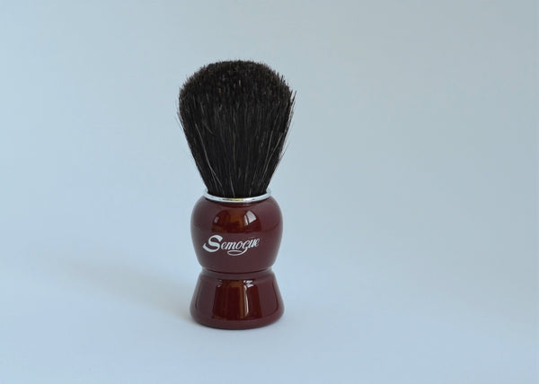 Semogue Galahad C3 Premium Black Horse Imperial Red shaving brush