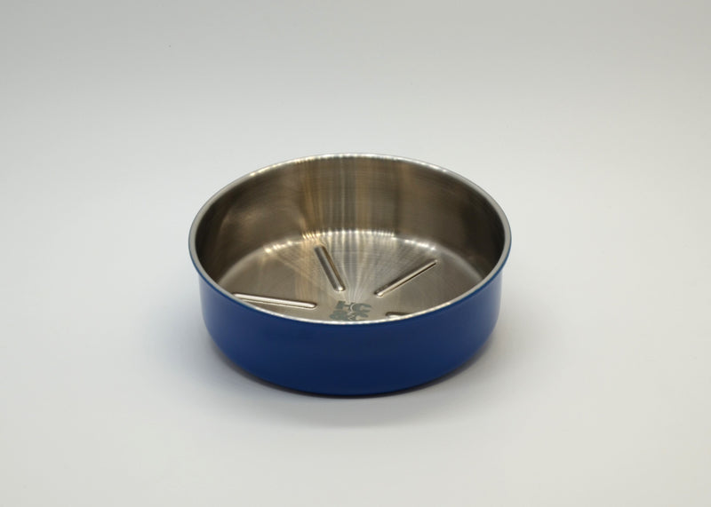 HC&C unpolished straight wall shave bowl blue