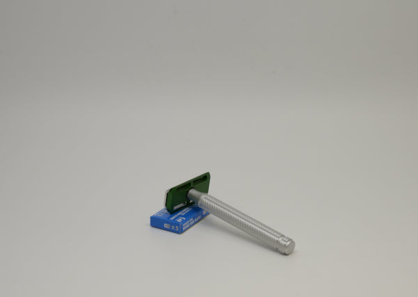 Aylsworth APEX AL603 razor - silver - green