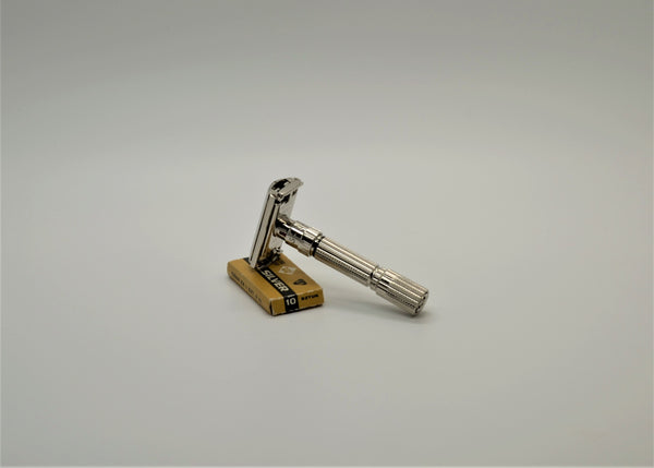 Gillette Fatboy E 2 - 1959 restored and replated vintage safety razor