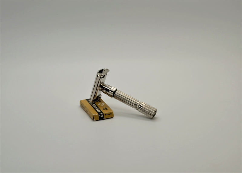 Gillette Fatboy D 4 - 1958 restored and replated vintage safety razor