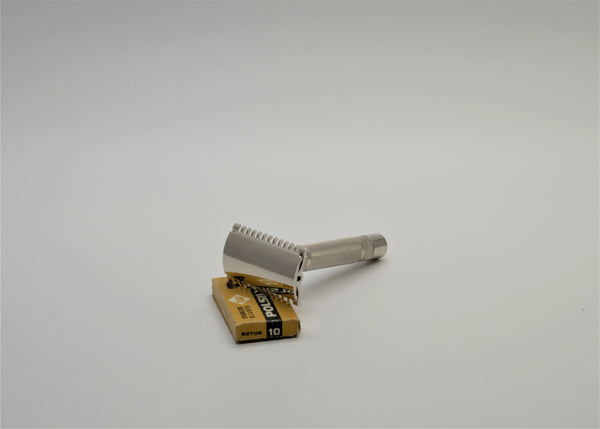Gillette OC short comb restored and replated vintage safety razor