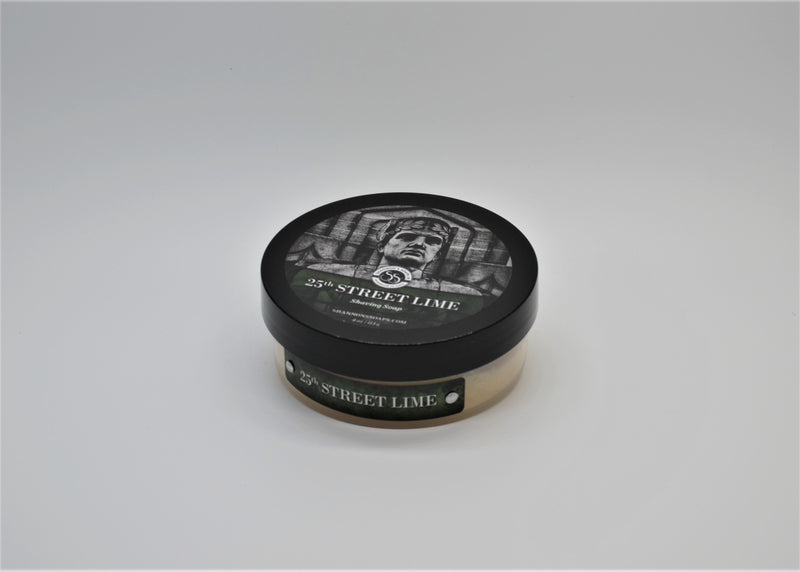 Shannons Soaps 25th Street Lime shaving soap