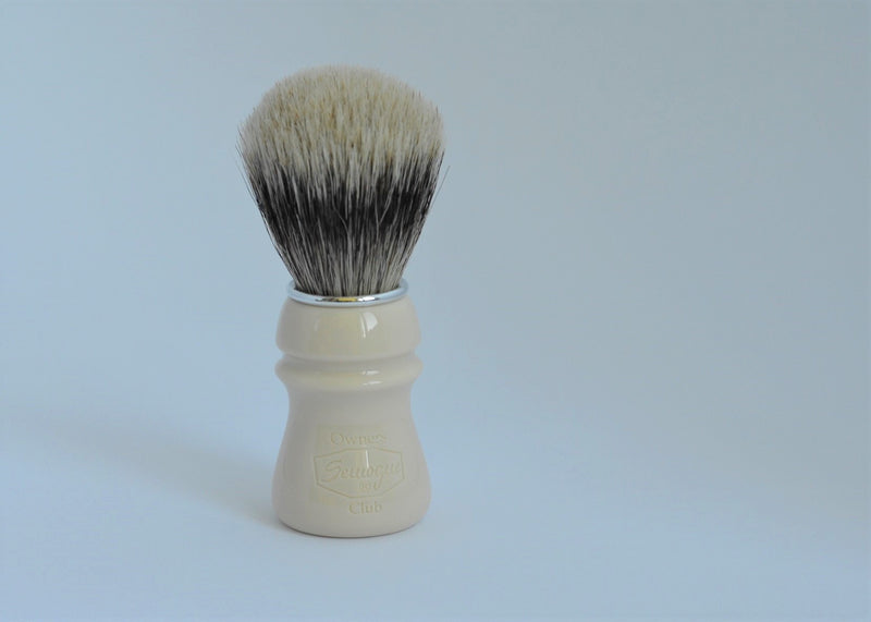 Semogue SOC C5 Mistura - Pennello da barba Finest Boar &amp; Badger Avorio 