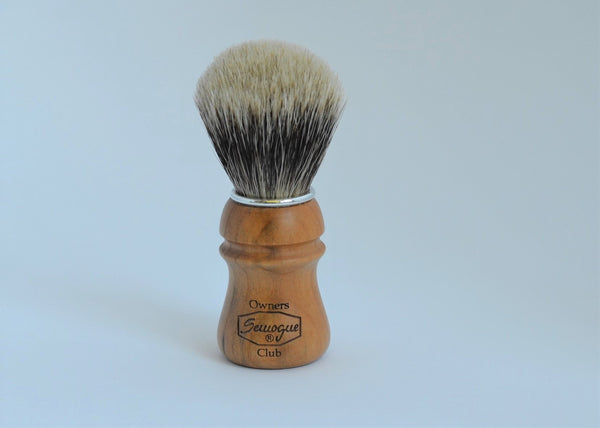 Pennello da barba Semogue SOC C5 Finest Badger in legno di ciliegio 